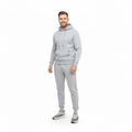 Men's Ultimate Comfort Grey Fleece Tracksuit - Hoodie & Joggers Set