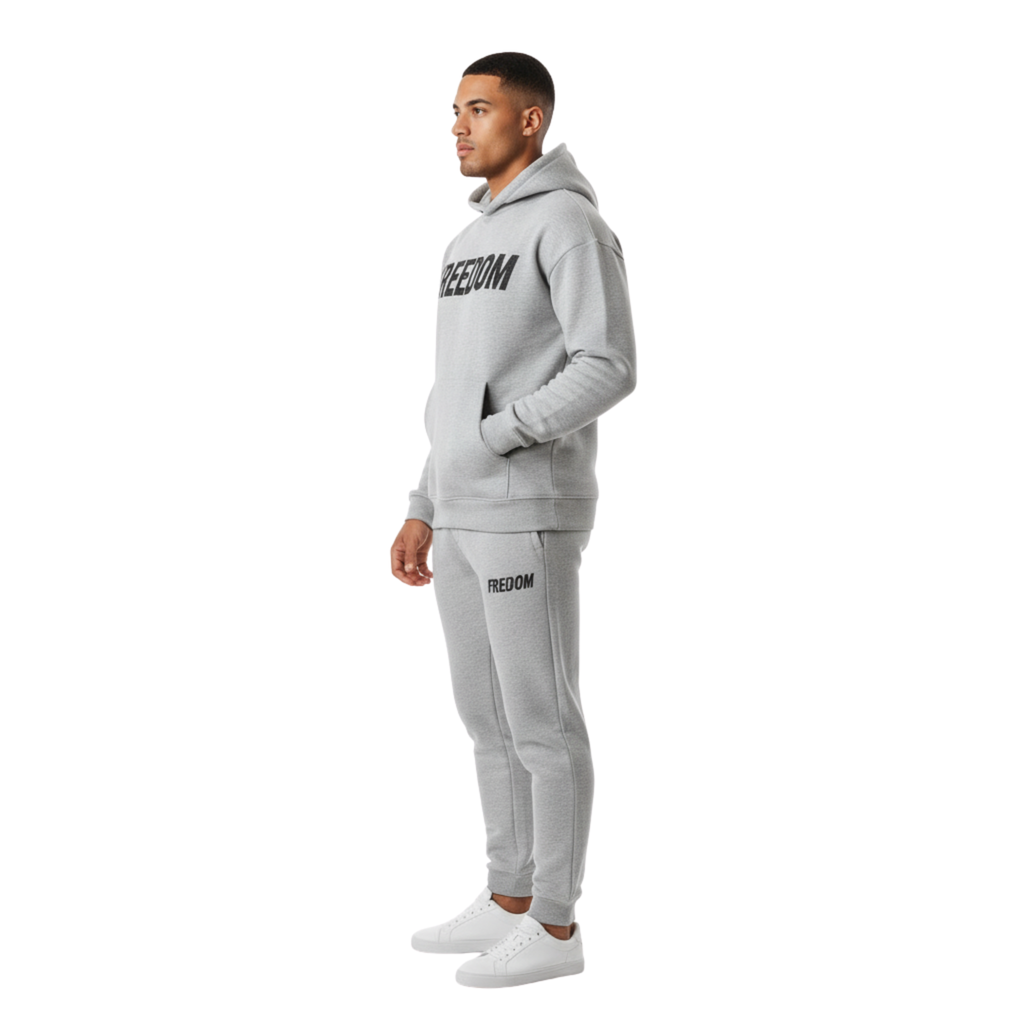 The "FREEDOM" Men's Gray Hoodie