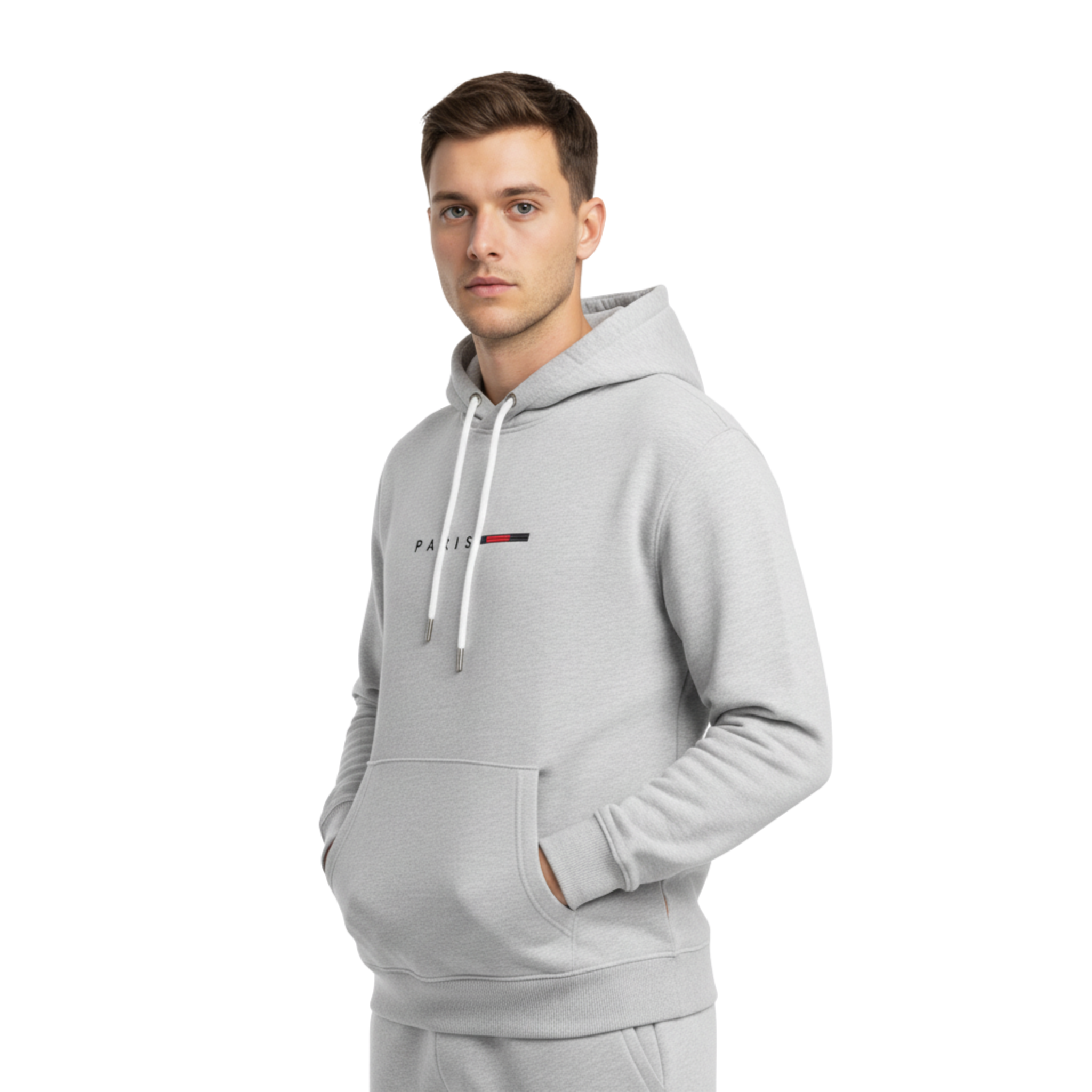 Grey "PARIS" Hoodie & Joggers Set