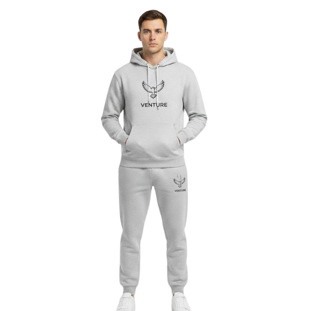 "Venture" Eagle Logo Hoodie & Joggers Set