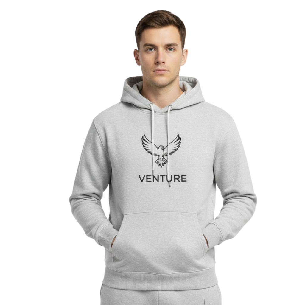 "Venture" Eagle Logo Hoodie & Joggers Set
