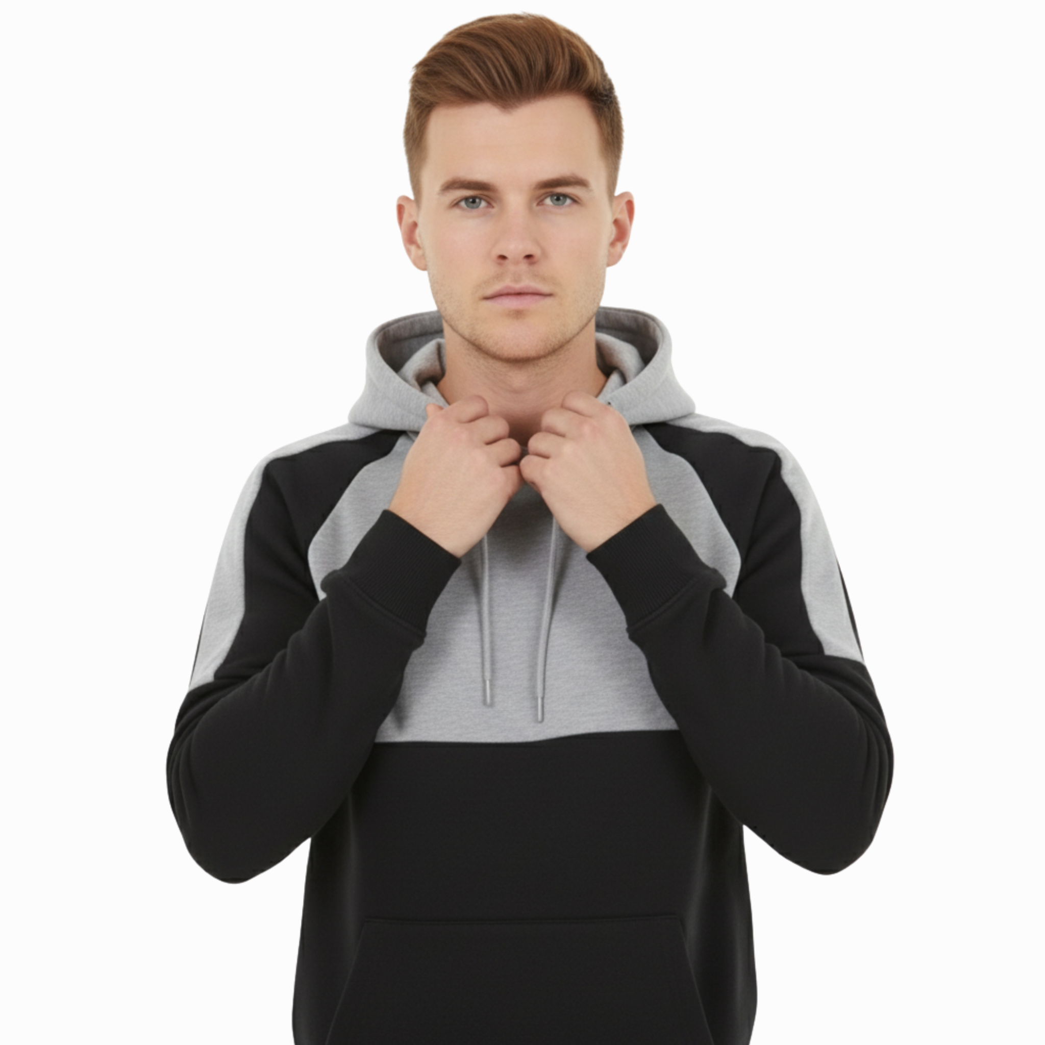Men's Two-Tone Block Tracksuit | Premium Jogger & Hoodie Set