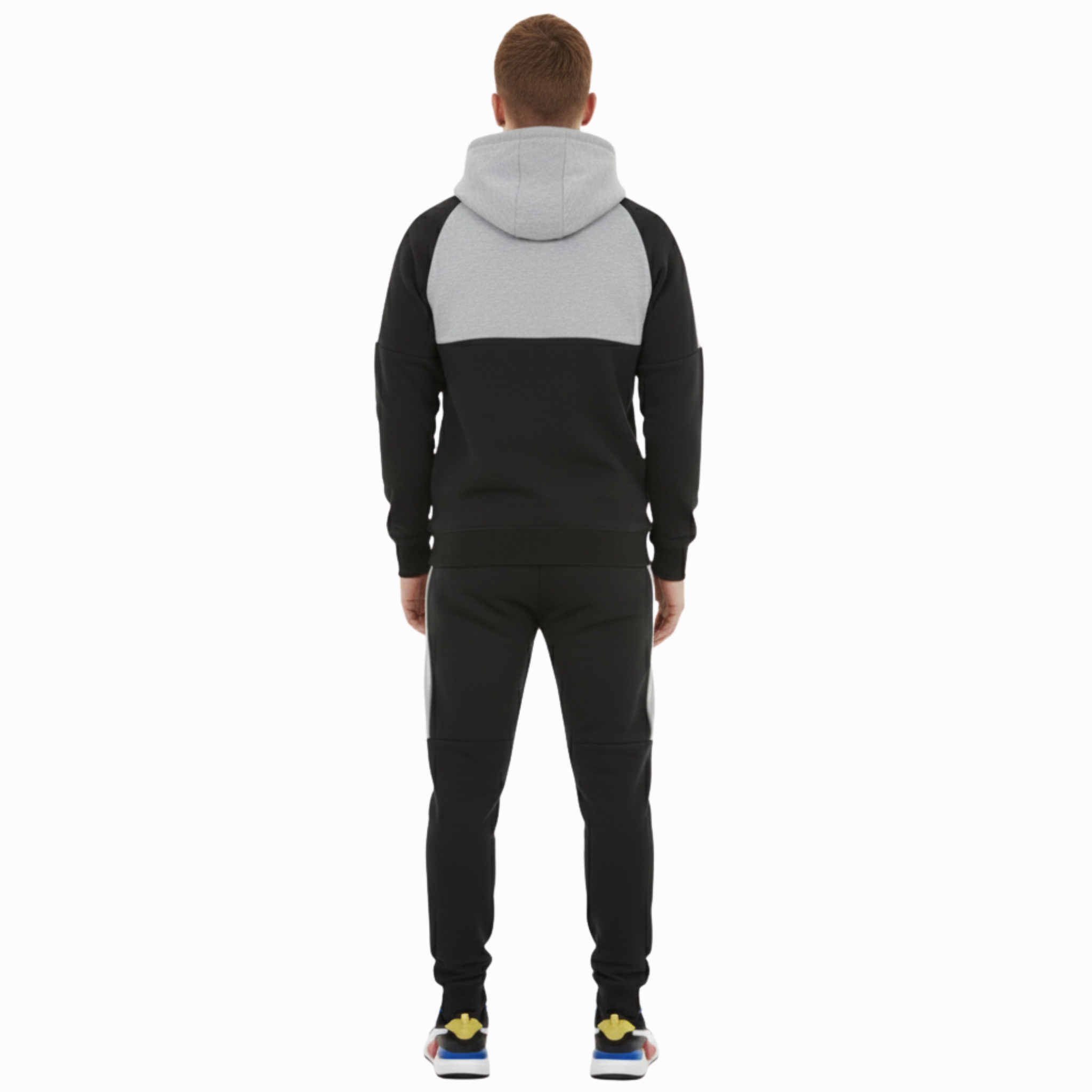 Men's Two-Tone Block Tracksuit | Premium Jogger & Hoodie Set