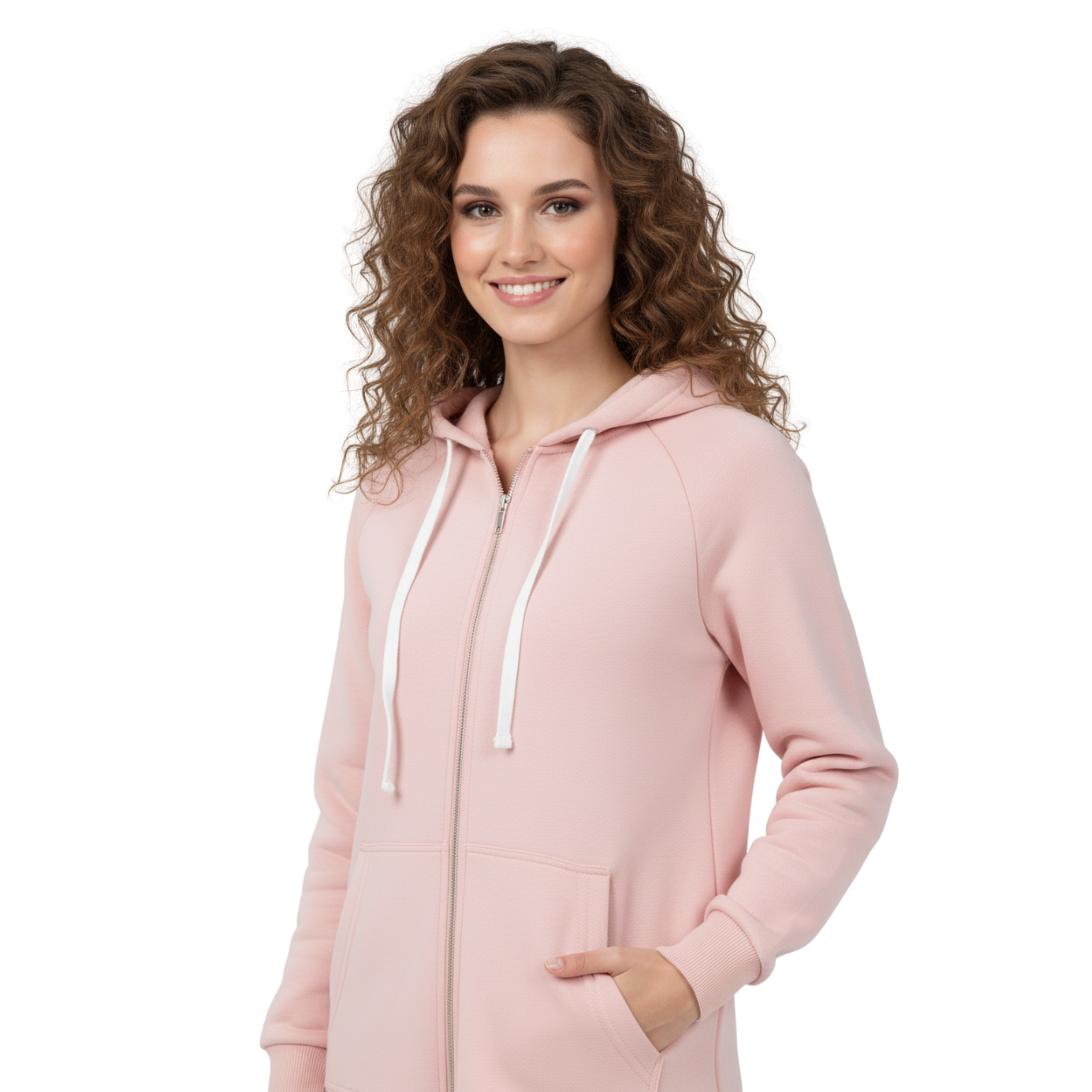 The Blush Pink Hoodie Dress - Cozy Loungewear with Pockets