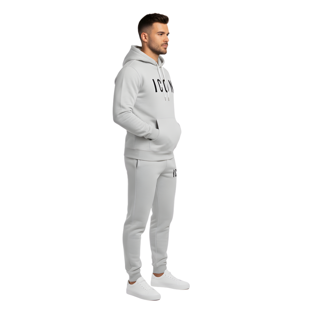 Everyday Comfort "ICON" Light Grey Hoodie & Jogger Set