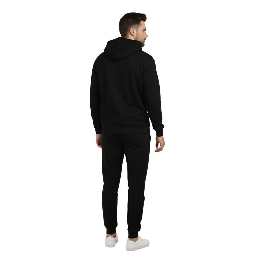 Venture Black Eagle Graphic Hoodie & Joggers Set