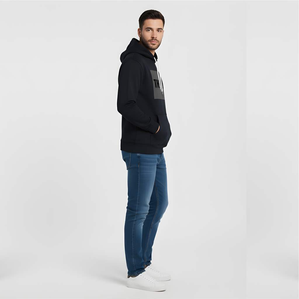 The Boss Hoodie | Sleek Black Statement Pullover
