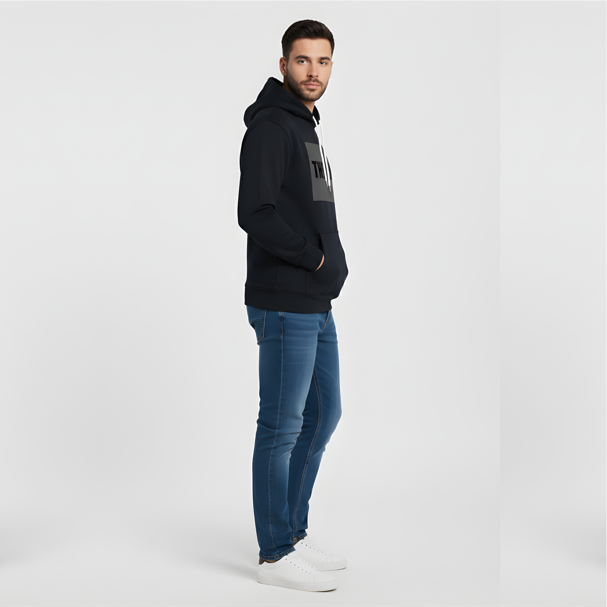 The Boss Hoodie | Sleek Black Statement Pullover