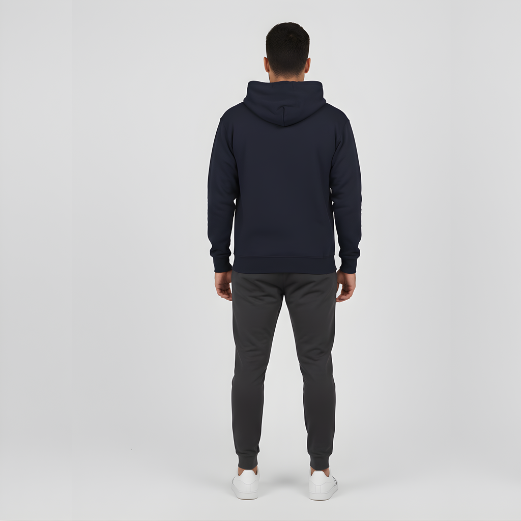 "Never Give Up" Navy Hoodie | No Pain. No Gain. Motivation