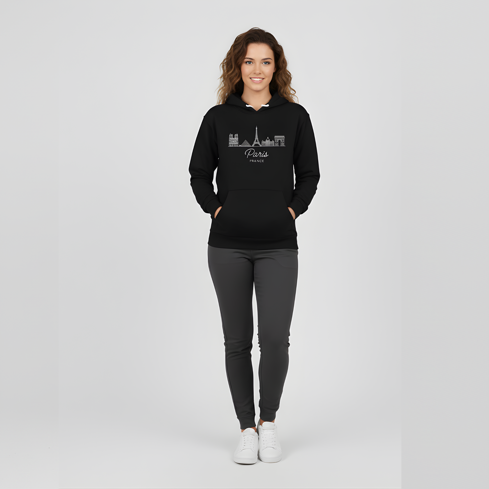 Paris, France Skyline Hoodie | Iconic City of Love Pullover