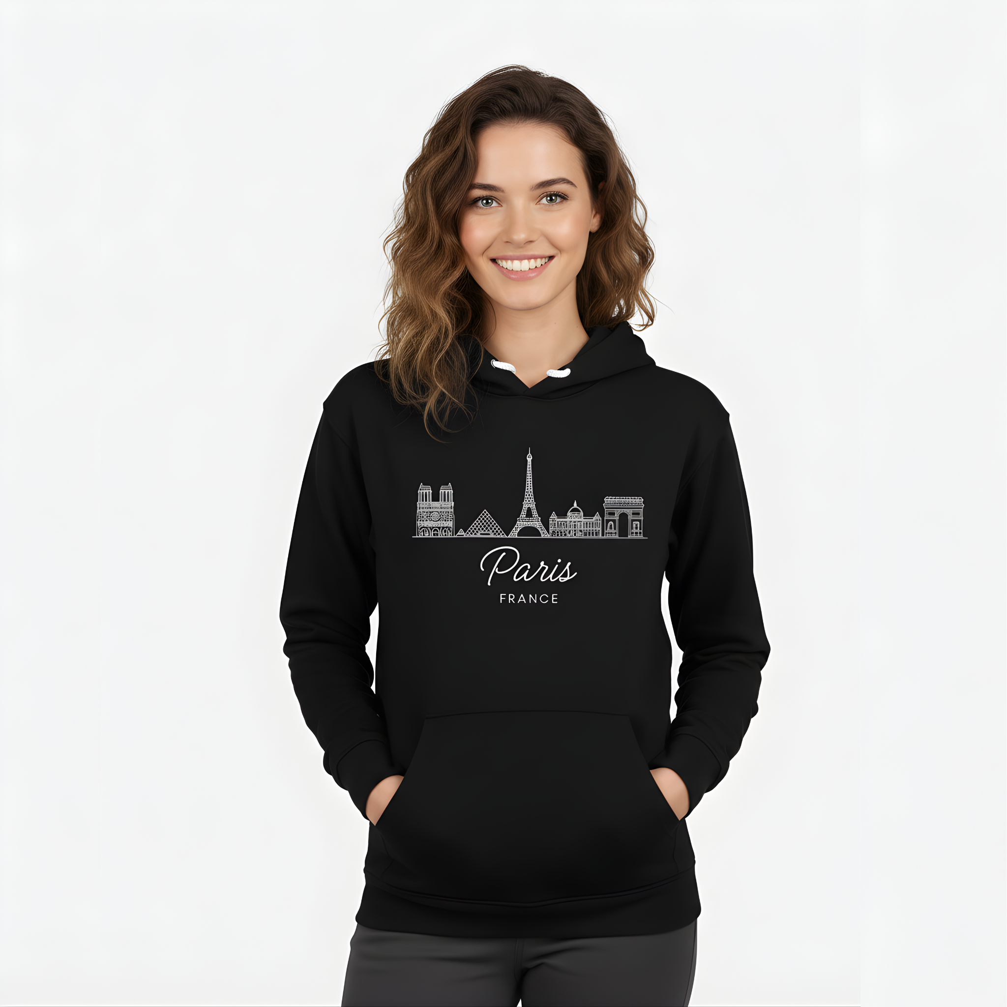 Paris, France Skyline Hoodie | Iconic City of Love Pullover