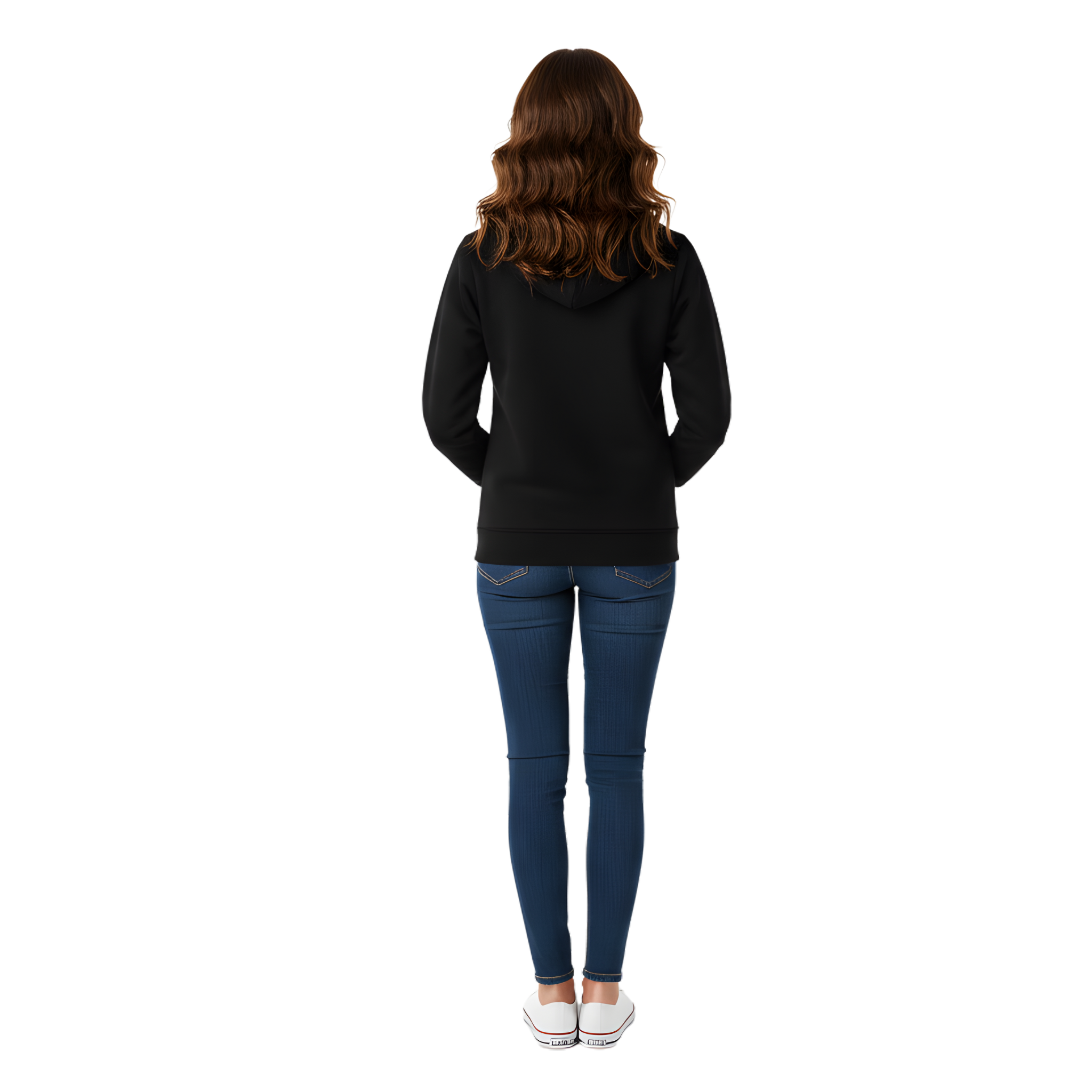 London England Skyline Hoodie - Black Pullover Sweatshirt
