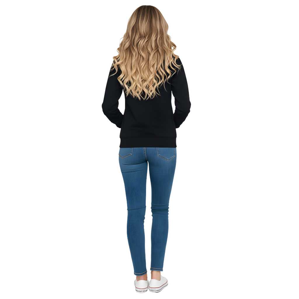 Lady Boss" Empowerment Hoodie - Black Pullover for Women