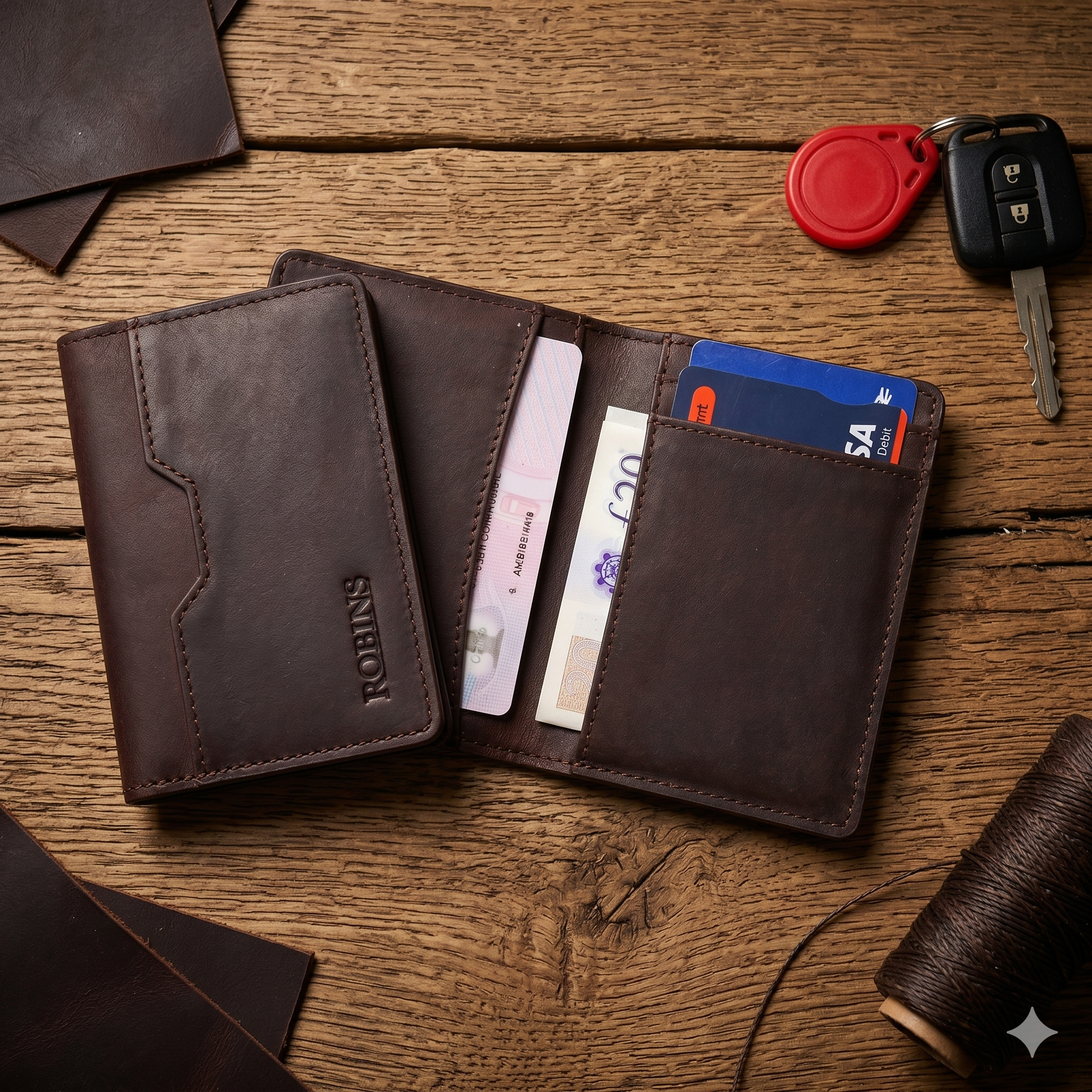 Robins Leather Card Holder